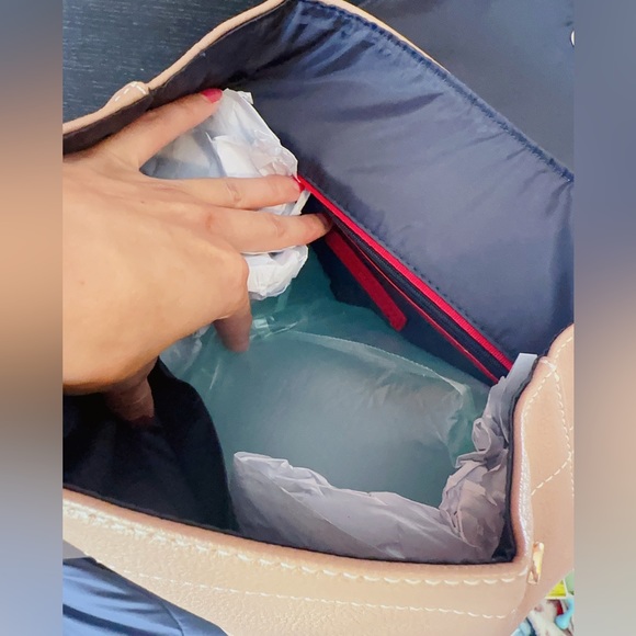 Tommy Hilfiger White Greige Liv II Flap Women Backpacks - Picture 4 of 9